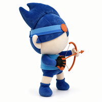 Peluche d'archer de dessin animé personnalisée au design original, jouet en peluche soigneusement conçu avec accessoires pour cadeaux promotionnels de marque