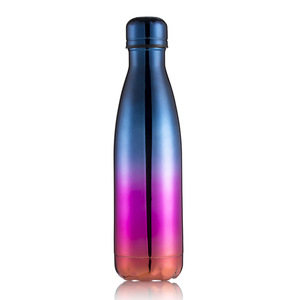 Everich Personnalisé Isolé Sous Vide Coloré Galvanoplastie 17oz 500ml bouteille de cola en acier inoxydable pour le Sport - Product Image 1