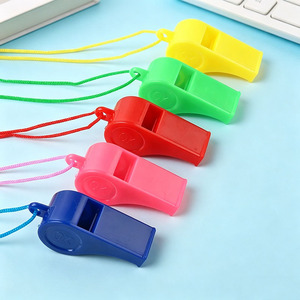 Sifflets de sport en plastique colorés, sifflets d'arbitre, sifflets OK, sifflets de supporters, sifflets pour fans, jouets pour enfants en gros - Product Image 4