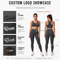 Combinaison de yoga sans couture pour femme Uwell, manches longues, séchage rapide, pour le fitness et l'entraînement