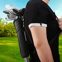 Bolsa de Viaje Ligera y Portátil para Palos de Golf con Correa de Hombro Ajustable para Prácticas en el Campo