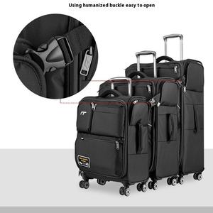 Maleta de Viaje Ultraligera con Ruedas, Multibolsillos, Conectable, Gran Capacidad, Maleta de Cabina, Maleta con Ruedas Giratorias - Product Image 3