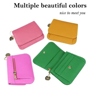กระเป๋าสตางค์ AndoBag RFID แบบสั้นสำหรับผู้หญิง หนังวัวแท้ ความจุเยอะ พร้อมพวงกุญแจ ช่องใส่บัตร แฟชั่นกระเป๋าสตางค์แบบสามพับ รุ่น 1458 - Product Image 3