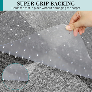 Tapis <span class=keywords><strong>de</strong></span> <span class=keywords><strong>chaise</strong></span> <span class=keywords><strong>de</strong></span> <span class=keywords><strong>bureau</strong></span> transparent anti-roulement pour sols en bois dur avec surface en PVC résistante aux rayures pour <span class=keywords><strong>chaise</strong></span> <span class=keywords><strong>de</strong></span> <span class=keywords><strong>bureau</strong></span> à roulettes à domicile - Product Image 3