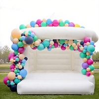 Château gonflable personnalisé de différentes couleurs, château gonflable pour mariage en plein air, château gonflable commercial, châteaux gonflables pour sauter