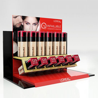 Vietnam usine personnalisé cils cils rouge à lèvres maquillage produit présentoirs comptoir Table acrylique cosmétique présentoir