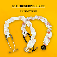 Couvertures de stéthoscope faites à la main Multi Styles 100% couvertures de tube amovibles en coton épais pour infirmières médecins manchon de stéthoscope