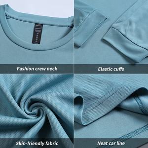 Мужской спортивный костюм для футбола: футболка с длинным рукавом и шорты, 100% полиэстер, комплект из 2 предметов, быстросохнущая ткань - Product Image 5