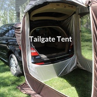 Tente de hayon de voiture à ouverture rapide automatique, imperméable, en tissu Oxford PU3000mm, auvent latéral d'extension arrière pour SUV, pour le camping et les voyages