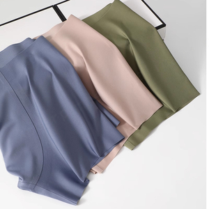 Bóxer de alta calidad para hombre, ropa interior breve, seda helada, nailon sólido, bolsa 3D, comodidad completa sin costuras, Bóxer deportivo transpirable para hombre - Product Image 3