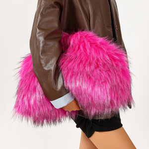 Borsa Clutch in Finta <span class=keywords><strong>Pelliccia</strong></span> di Cane Procione, Stile Europeo e Americano, Grande Capacità, Vintage e alla Moda per Donna - Product Image 6