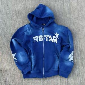 Custom Manufacturer Applique Embroidery French Terry Dtg Print Zip up Stone Washed 100% Cotton <b>Lined</b> <b>Hoodie</b> with Custom Logo - Product Image 2