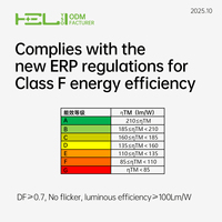Tubo LED T8 ERP Clase F, 9W 920LM, 270 Grados, Tubo de Vidrio de Repuesto Fluorescente T8 para Oficina y Supermercado, CE RoHS
