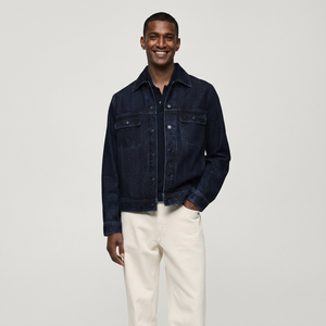 Trendy Fashion Spring <b>Men's</b> <b>Denim</b> <b>Jacket</b> Ripped <b>Denim</b> <b>Jacket</b> Male Design <b>Denim</b> High Street <b>Jacket</b> for <b>Man</b> - Product Image 1