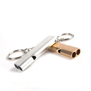 Sifflet en alliage d'aluminium Sifflet de survie en métal à haute fréquence et à haut décibel Sifflet de survie en plein air - Product Image 2