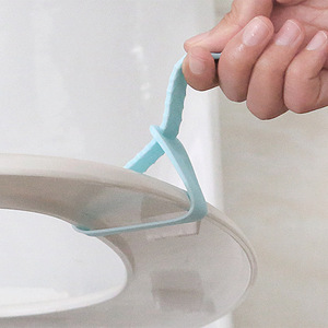Silicone Toilet Seat Lifter Handle Round Blue C0G82 Non Electric Four Seasons Use - Product Image 4