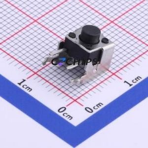 TS-1102N-5526 Tactile Switch Bent Lead Through Hole,6x6mm Switch Single Pole Single Throw Rectangle Button 2.6N Right Angle - Product Image 1