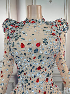 Y1987-AB NOVANCE nuovo <span class=keywords><strong>abito</strong></span> di Design sfavillante gemma colorata <span class=keywords><strong>abito</strong></span> nuovo anno lungo <span class=keywords><strong>donna</strong></span> <span class=keywords><strong>abito</strong></span> da sera <span class=keywords><strong>abito</strong></span> elegante <span class=keywords><strong>per</strong></span> cena - Product Image 2