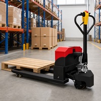 Chariot élévateur à palettes électrique 2 tonnes, transpalette électrique avec moteur sans balais et déplaceur latéral pour la logistique d'entrepôt