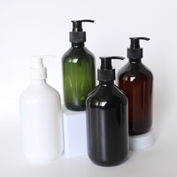 Bouteille de pompe de shampooing en plastique ambré vide de 250 ml 8 oz pour conditionneur de cheveux de lotion, 100 120 150 200 300 500ml conteneur de pompe de pulvérisation