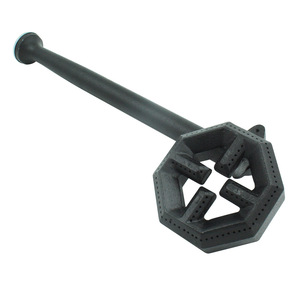 Cabezal de quemador octogonal de mango largo de hierro fundido, accesorio para parrilla de estufa de gas para equipos de cocina comerciales - Product Image 1