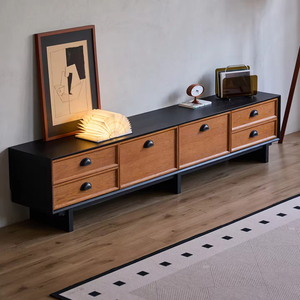 <span class=keywords><strong>Meuble</strong></span> <span class=keywords><strong>TV</strong></span> en bois massif de noyer, design <span class=keywords><strong>moderne</strong></span> mi-siècle, extensible, écologique, pour salon ou entrée - Product Image 4