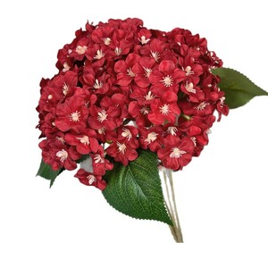 Fleurs d'hortensia artificielles, bouquet de 225 pièces, fleurs en soie de couleur bonbon, décoration ronde pour la maison, décoration d'arche de mariage - Product Image 5