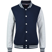 Kustom pria baru desain Logo Embossing dasar Varsity Letterman musim gugur musim dingin jaket Streetwear
