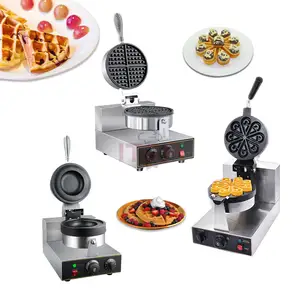 Cheap Drop-shaped Rotary Waffle Stove 1300W Rotary Waffle Machine 220/110V Commercial Waffle Maker