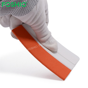 Foshio Logo Tùy Chỉnh 4 Inch Nhựa Cảm Thấy Cạnh Da Lộn Squeegee Vinyl Bọc Công Cụ - Product Image 4