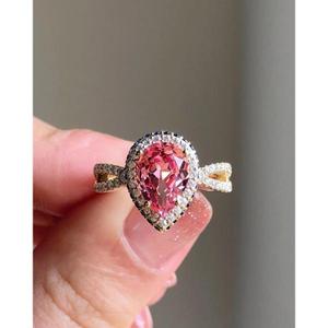 Anillo de Plata de Ley 925 con Diamante Moissanita para Mujer, para Conjuntos de Joyería Nupcial, Anillos de Compromiso, Anillos de Aniversario - Product Image 1