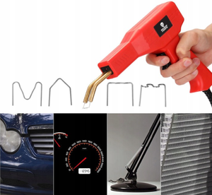 Pistolet de soudage <span class=keywords><strong>plastique</strong></span> pour pare-chocs de voiture 50W, agrafeuse à chaud, 200 agrafes, kit d'outils de réparation de carrosserie automobile - Product Image 4