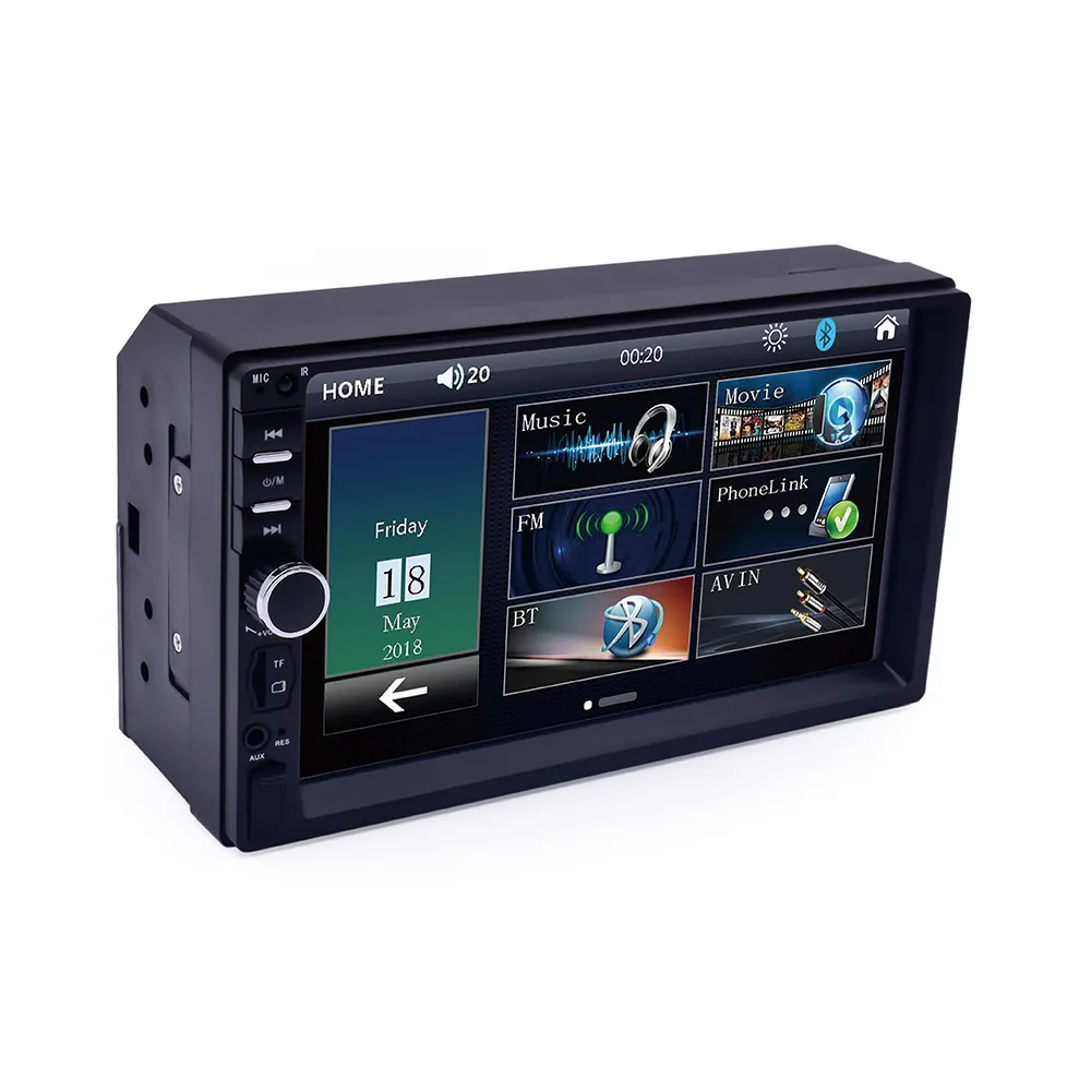 Lecteur d'écran universel 7 pouces multimédia HD capacitif voiture MP5 dvd android