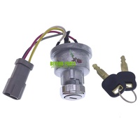 Interrupteur d'allumage pour excavatrice 257B D6T 247B D6R, interrupteur de démarrage 142-8858 avec 2 clés