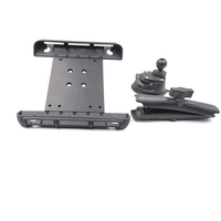 Support de tablette pour tableau de bord de voiture, fixation par ventouse, chargeur GPS, grande pince, pour tablettes Apple/Samsung Galaxy/iPad de 10-11 pouces, noir, durable