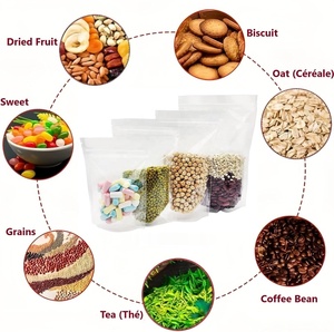 Khóa Zip khóa doypack đứng lên túi rõ ràng trong suốt nhựa Snack thực phẩm đóng gói túi với dây kéo - Product Image 5