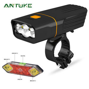 Luz Delantera para Bicicleta Antuke, 10W, Recargable por USB, Luz LED para Ciclismo Nocturno en Bicicleta Eléctrica - Product Image 1