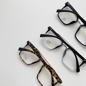 Nouvelles lunettes anti-lumière bleue à monture carrée, monture complète, verres en acétate, unisexe, design rétro grain de bois S3 30098 - Product Image 3