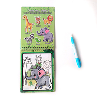 Vente chaude mignon éducation précoce jouets aquarelle livres magique stylo à eau livre eau révéler livre de coloriage pour les enfants