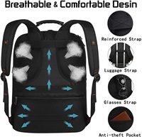 Sac d'ordinateur portable 55l, très grand, pour jeux 18.4, ordinateur portable avec chargeur USB