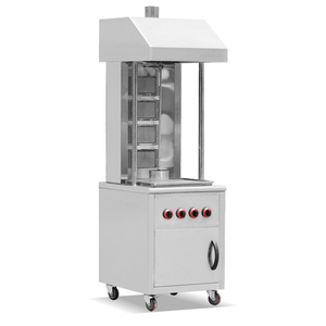 Machine à Shawarma à gaz de cuisine commerciale personnalisée OEM Moteur de plateau plus grand Doner <span class=keywords><strong>Kabab</strong></span> roulant pour hôtels et restaurants - Product Image 3