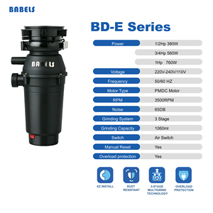 Manual Food Waste Shredder Kitchen Sink Food <strong>Disposal</strong> Kitchen Waste Disposer ABS Grinding Chamber Recycling <strong>Machines</strong> - Product Image 2