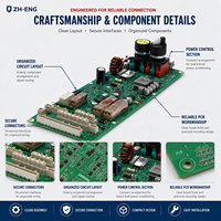 Carte de circuit de commande d'interface d'ascenseur en acier ZH-ENG pour l'industrie, relais et commutateurs rotatifs pour le contrôle des ascenseurs dans les hôtels et les villas