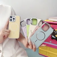 Étui de téléphone portable en cuir magnétique électroplaqué TPU+PC adapté à l'iPhone 17 16 promax, coque de protection anti-chute