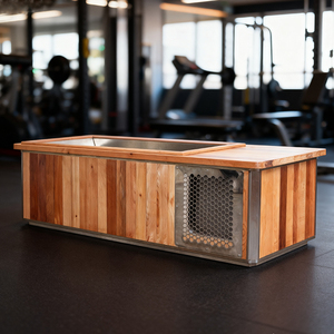 Personnalisation de l'usine ICEMEND Offre Spéciale baignoire refroidisseur extérieur intérieur en bois bain de glace plongeant froid baignoire avec refroidisseur en option - Product Image 1