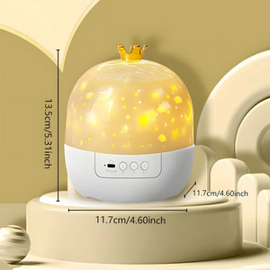 Lampada Rotante a LED 360 Gradi con Proiezione Stellare per Bambini, Vendita Diretta dalla Fabbrica, Moderna Luce Notturna da Camera da Letto - Product Image 6