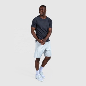 Camiseta Básica de Manga Corta para Hombre, Corte Holgado, 100% Algodón, Color Sólido con Logotipo Estampado, Técnica de Tejido Grueso y Abultado, 2026 - Product Image 6