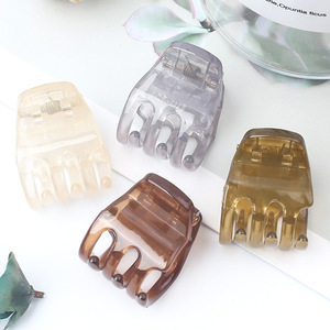 Vente en gros à la mode de 3cm mini pince à cheveux pince en plastique pour femmes filles petite poignée pour queue de cheval haute demi-up coiffures de retour à l'école - Product Image 2