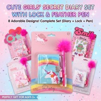 Mini journal intime avec cadenas et stylo moelleux, 150 pages, journal secret pour enfants, cadeau d'anniversaire pour filles, cadeau de fête, cahier scolaire