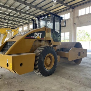 Rodillo Compactador Usado CAT CS683E Caterpillar, Rodillo Compactador Pesado para Carreteras, Máquina de Construcción de Ingeniería Usada - Product Image 4